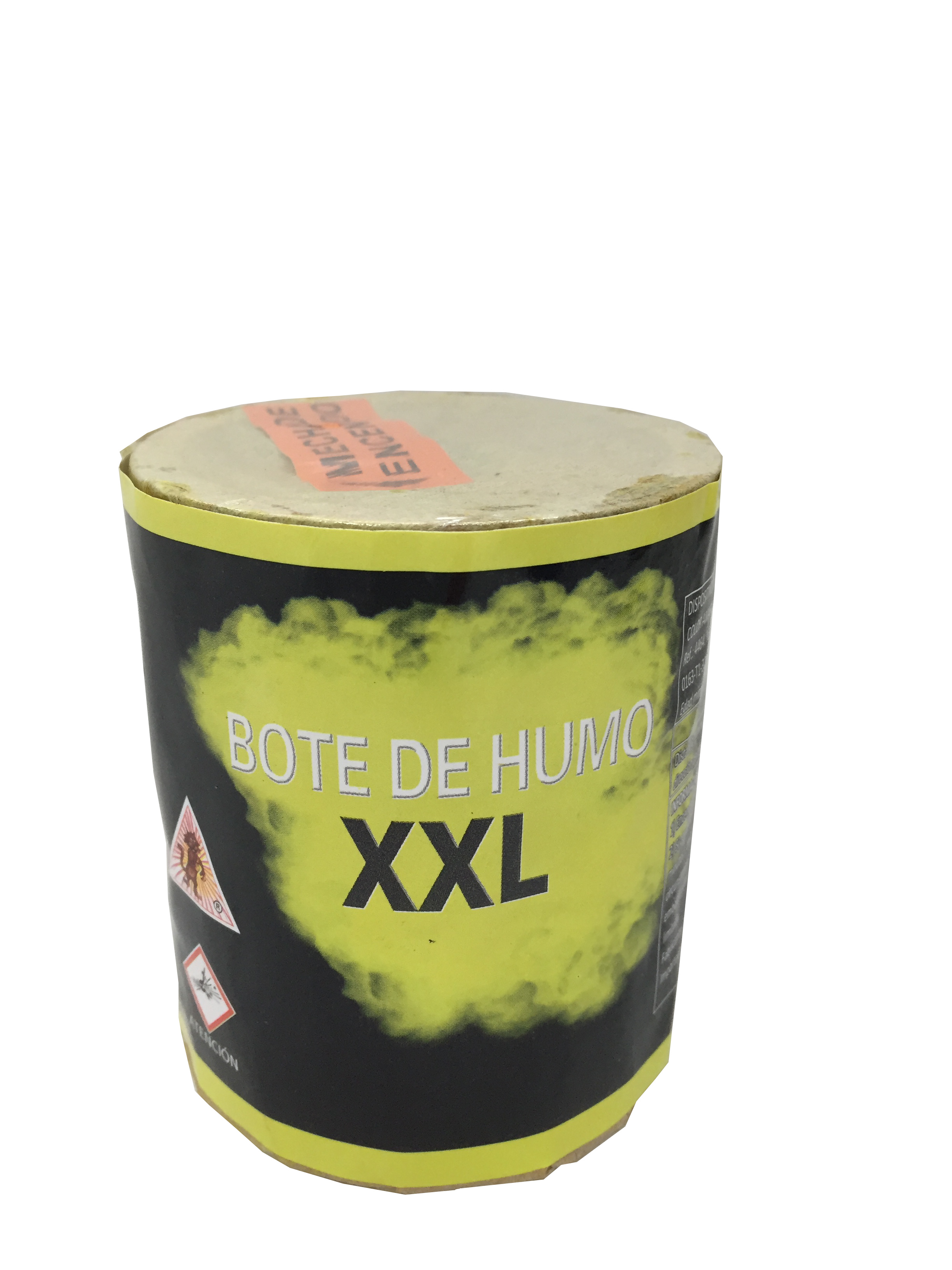 Bote de humo gran intensidad amarillo